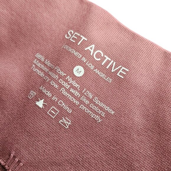 SET Active Womens Sculpt Flex High Rise Leggings, Mauve, Athletic, Size Medium - Picture 4 of 9